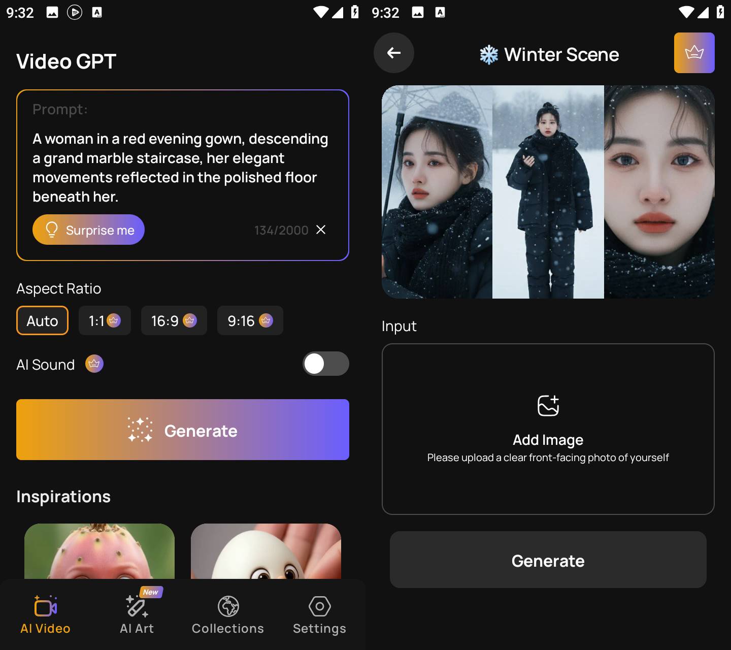 AI Video Generator 视频生成APP界面截图