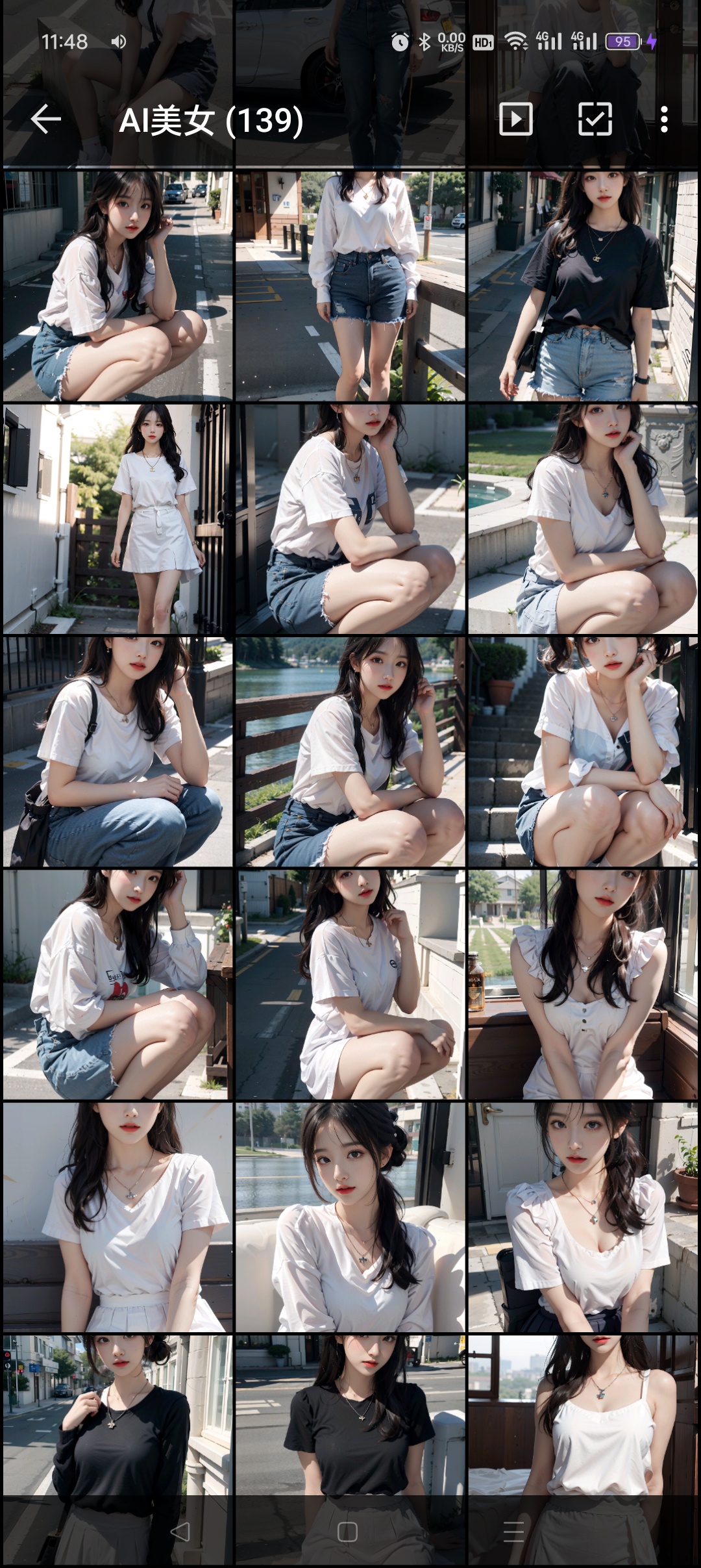 AI美女超高清壁纸145p