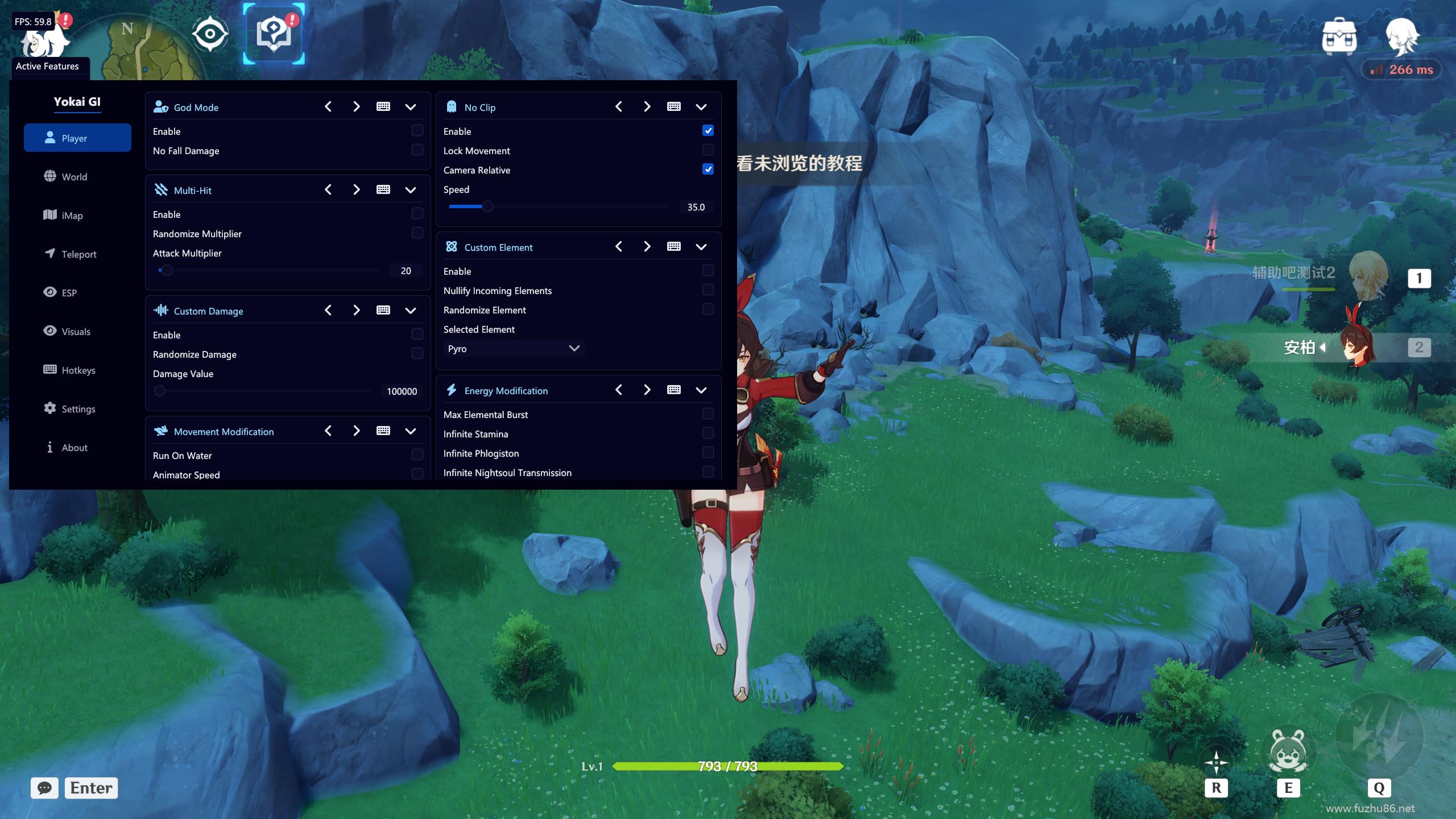 PC原神Yokai·多功能辅助6.3国际服