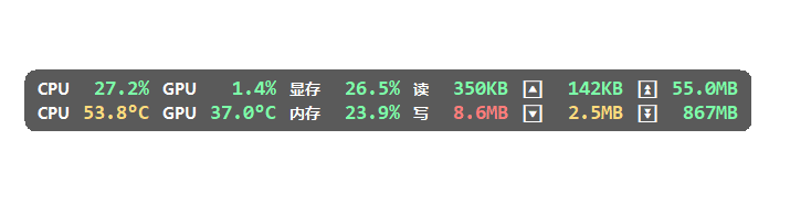 LiteMonitor(桌面硬件监控工具) v1.1.3 中文绿色版